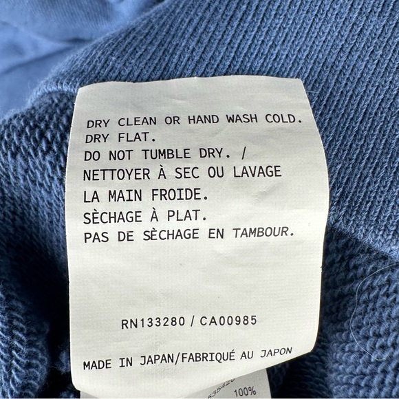 Thom Browne Engineered 4-Bar Pullover Hoodie Sweatshirt Blue Size 2/M - Picture 11 of 13